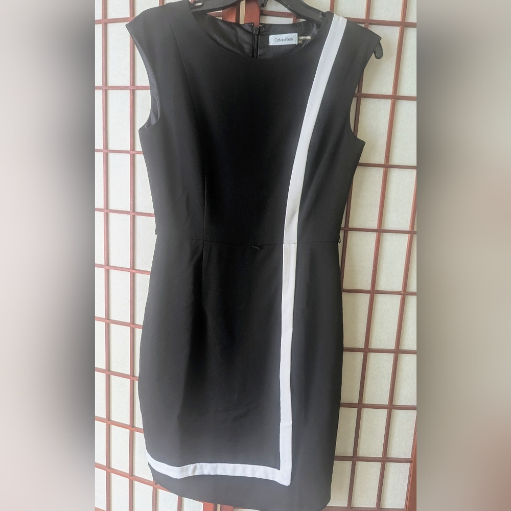 Elegant Black and White Dress